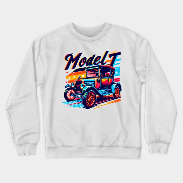 Ford Model T Crewneck Sweatshirt by Vehicles-Art